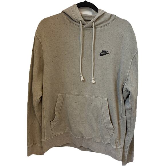 Nike Other - Nike Sportswear Club Fleece Speckled Beige Pullover Men’s Size Small FQ6166